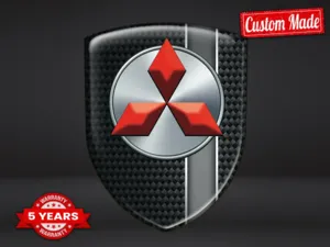 Mitsubishi Emblemas Silicona Auto Resistentes Máximo Deportivos Chic